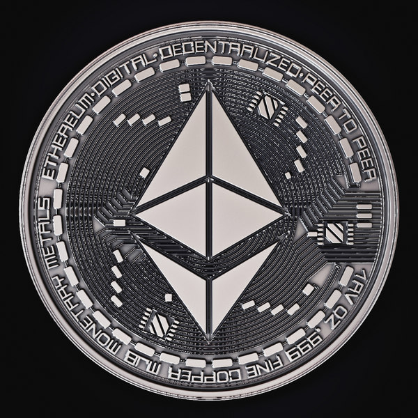 3D model ethereum coin