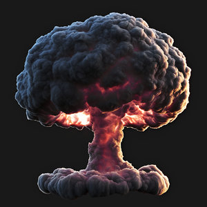 3D model nuclear explosion