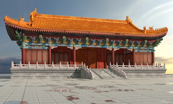 3D model chinese pavilion - TurboSquid 1402339