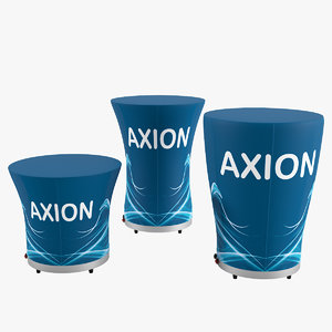 axion table inflatable furniture 3D model