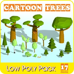 trees pack 3D model
