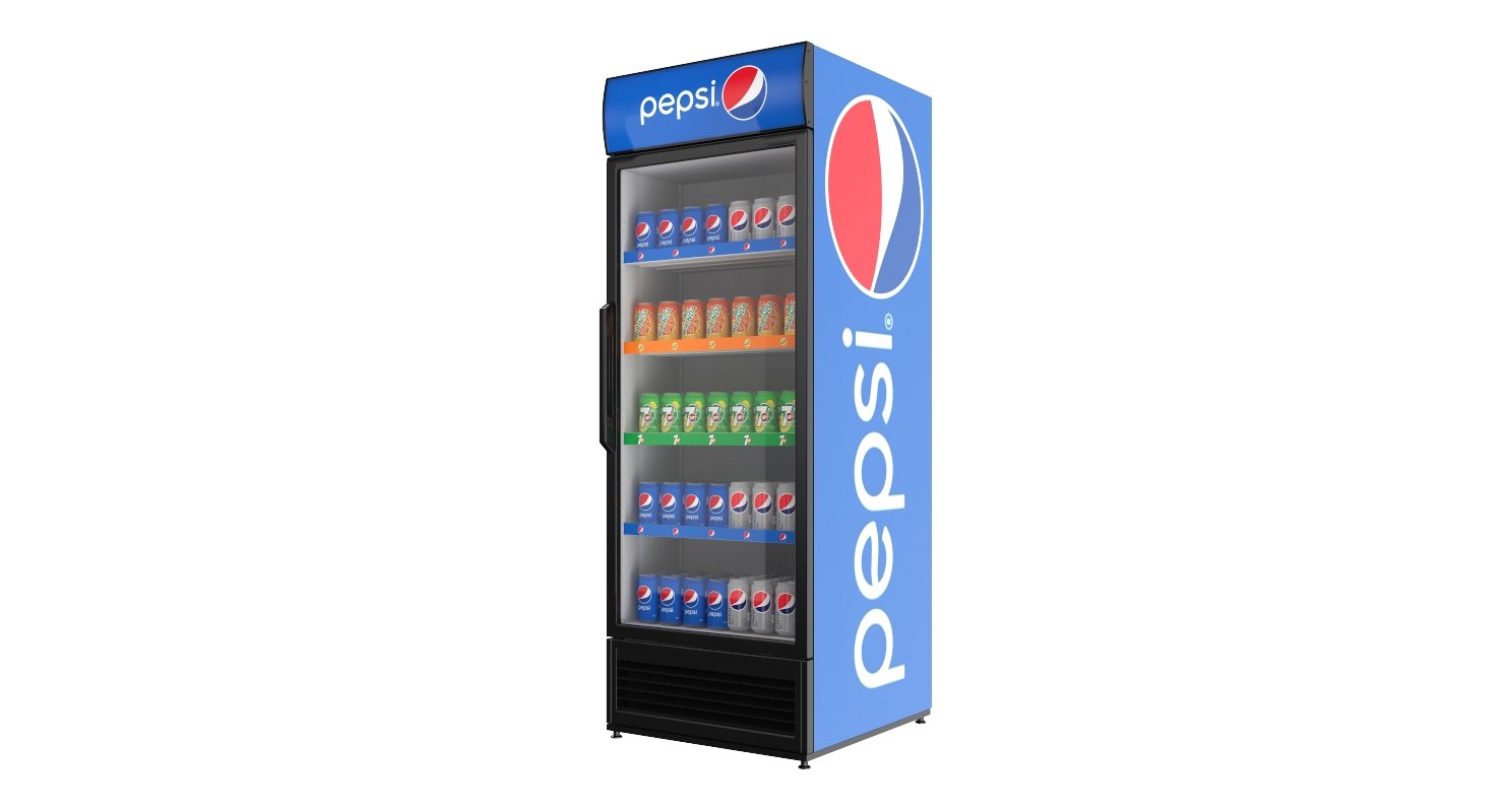 3D filled pepsi fridge TurboSquid 1311184