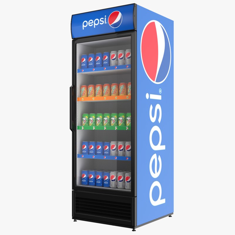 3D filled pepsi fridge TurboSquid 1311184
