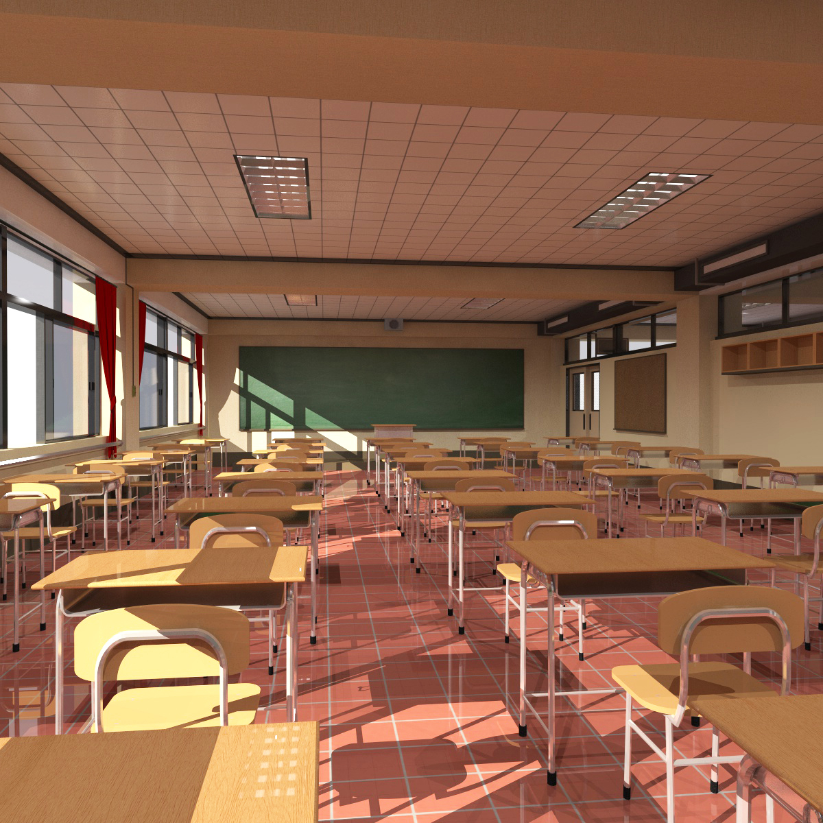 3D Highschool Classroom - TurboSquid 1311188