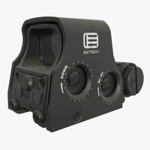 3D model holographic weapon sight