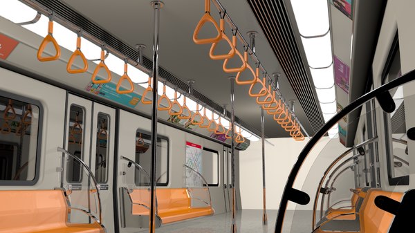 Subway Train Interior 3d Model Turbosquid