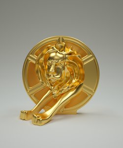3D lion cannes model