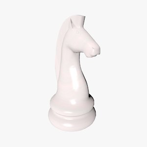 chess pieces knight 3D model