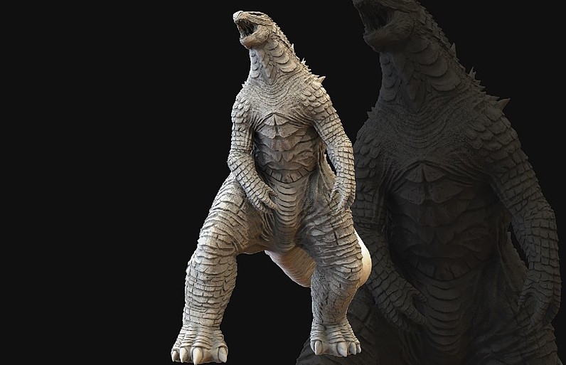 godzilla sculpt zbrush flippednormals