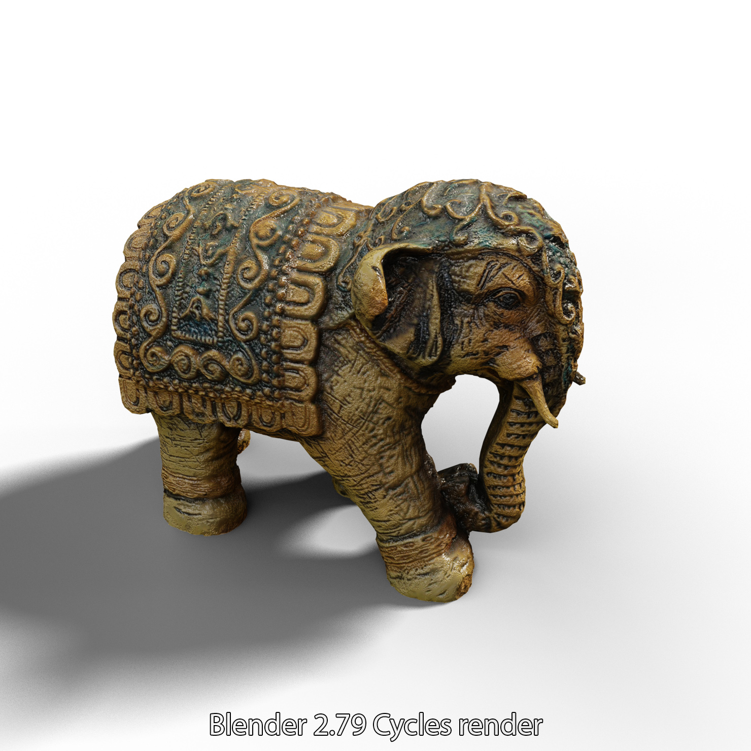 Elephant figurine 3D model - TurboSquid 1311671