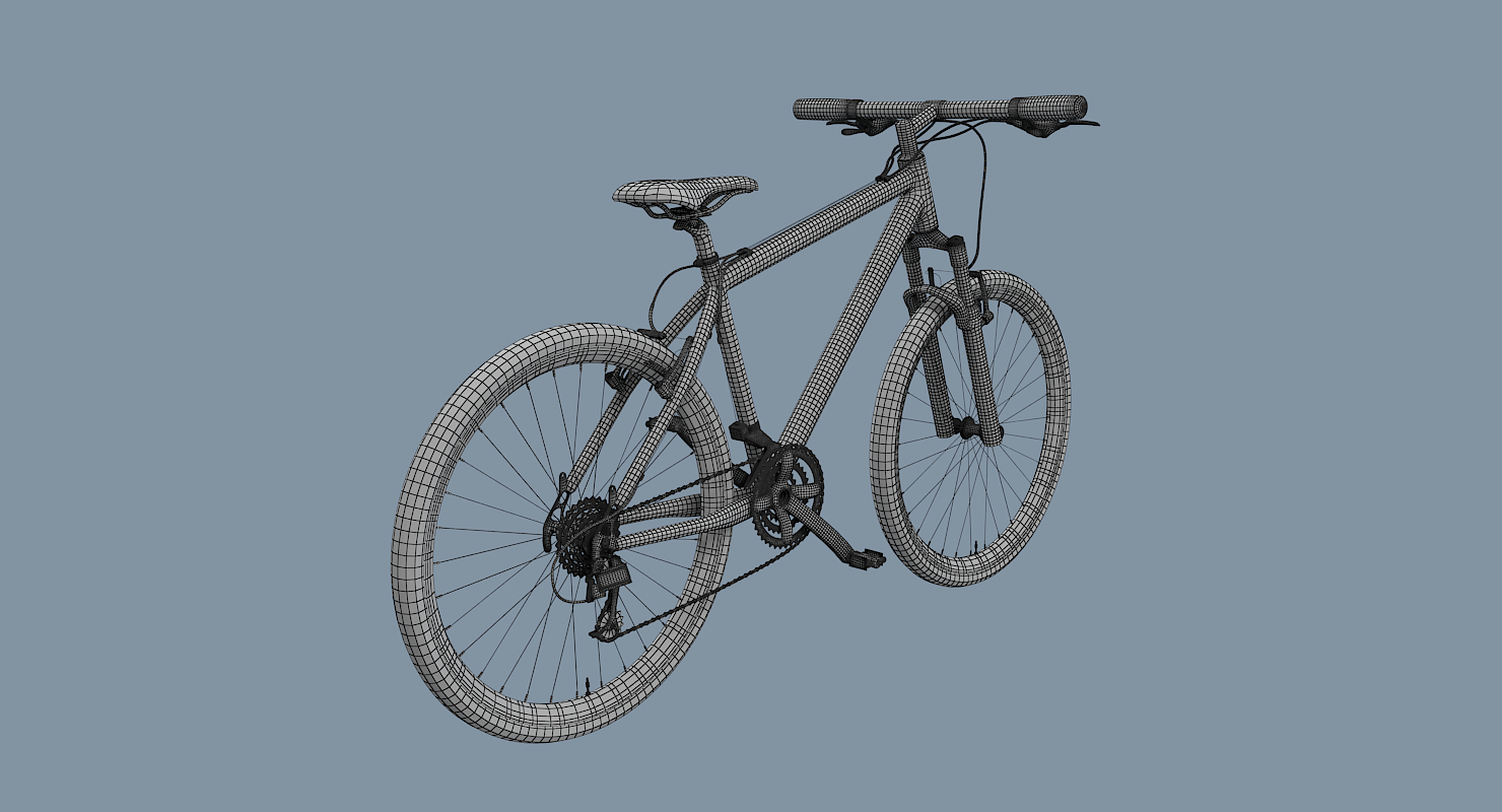 自行车3d模型3d模型