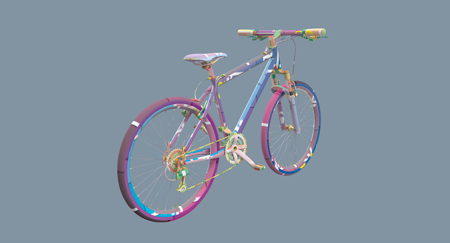 自行车3d模型3d模型