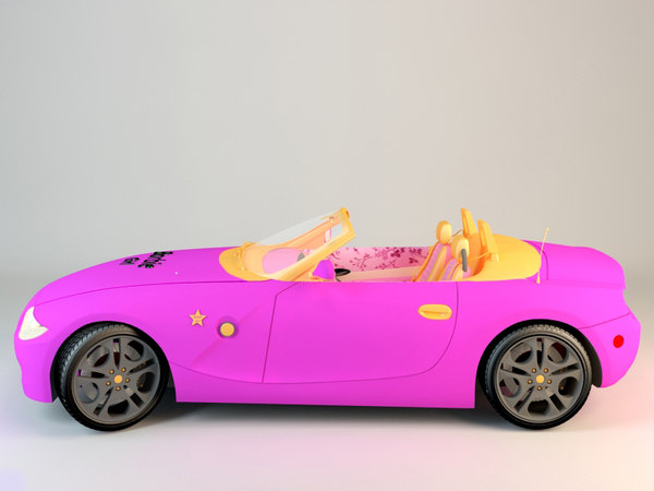 Barbie car 3D - TurboSquid 1311927