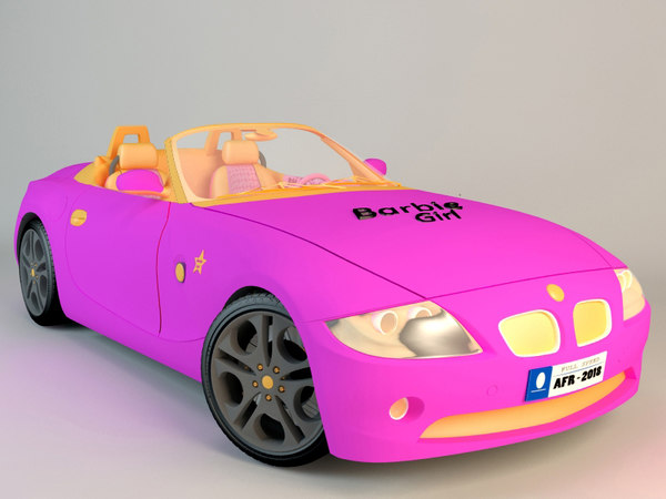 barbie car cartoons