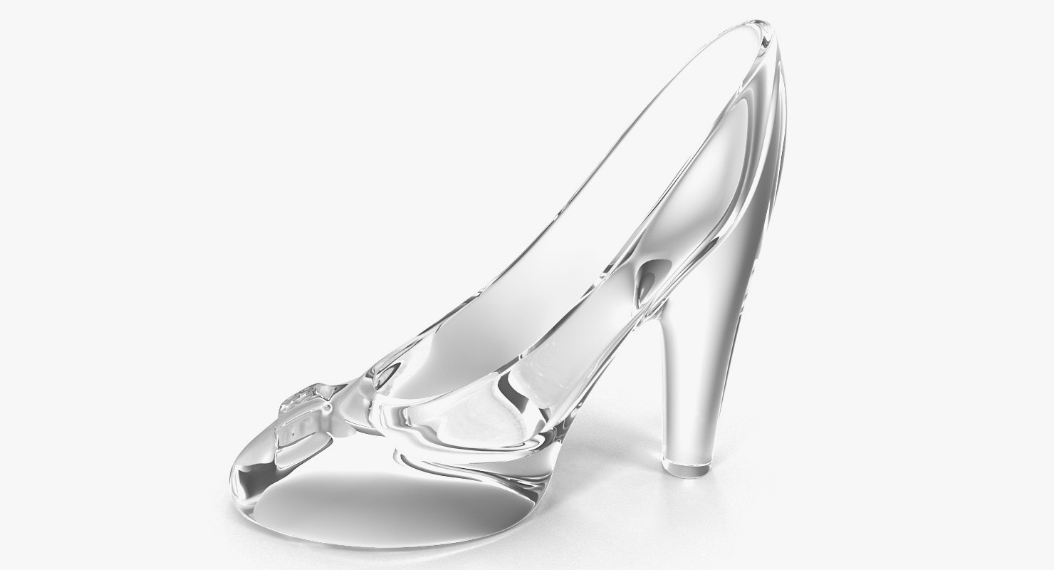 Glass slipper shoes model - TurboSquid 1311930