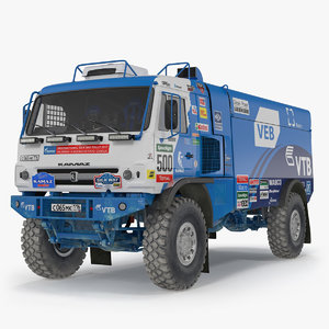 3D kamaz dakar racing truck model