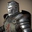 knight character rigged unity 3D model