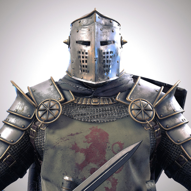 Knight character rigged unity 3D model TurboSquid 1312147