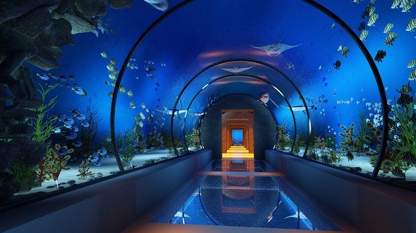 3d水族馆模型