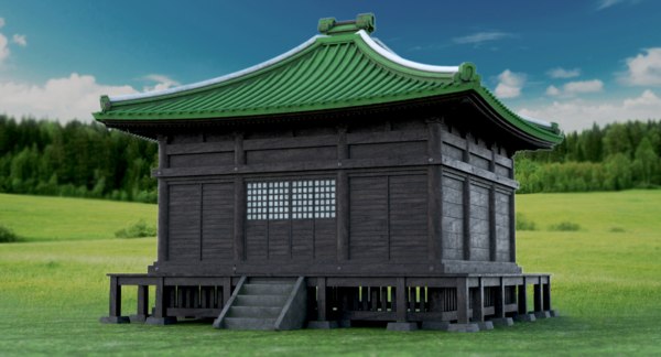 Japanisches Haus 3d Modell Turbosquid 1312403