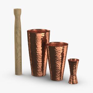3D cocktail-shaker-hammered-copper