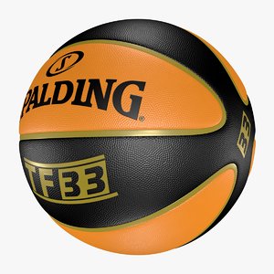 basketball ball spalding 3D model