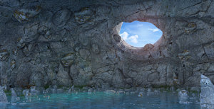 cave seascape sea 3D model
