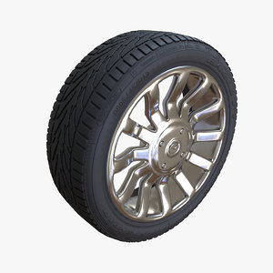 3D car wheel model