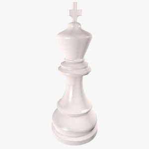 3D chess pieces king model