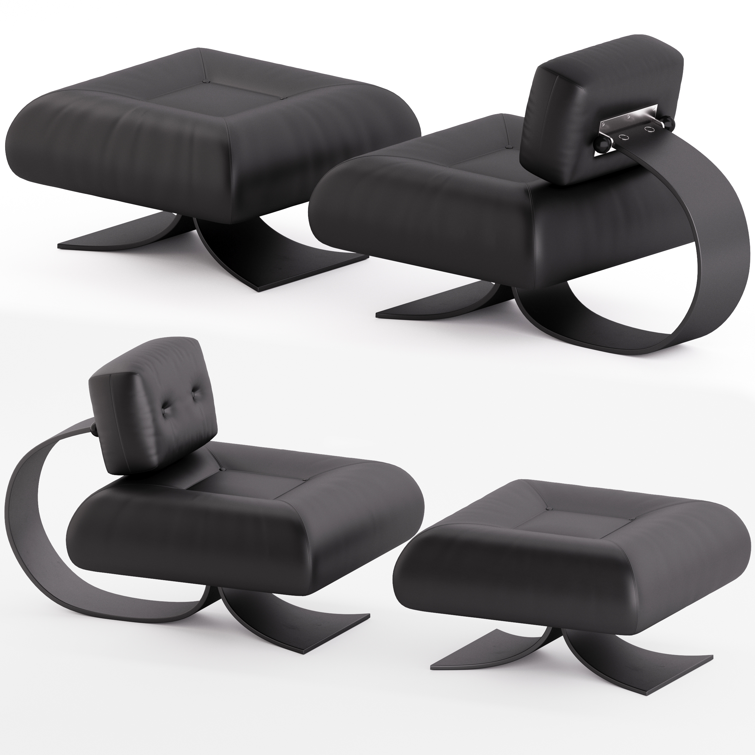 Alta Chair And Ottoman By Os Car Niemeyer