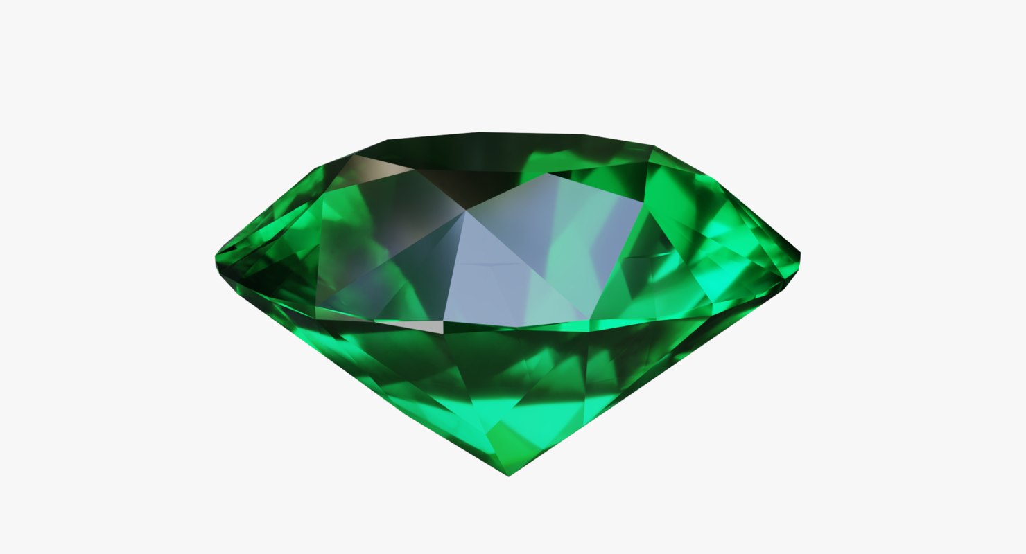 Green emerald pure 3D model TurboSquid 1312836