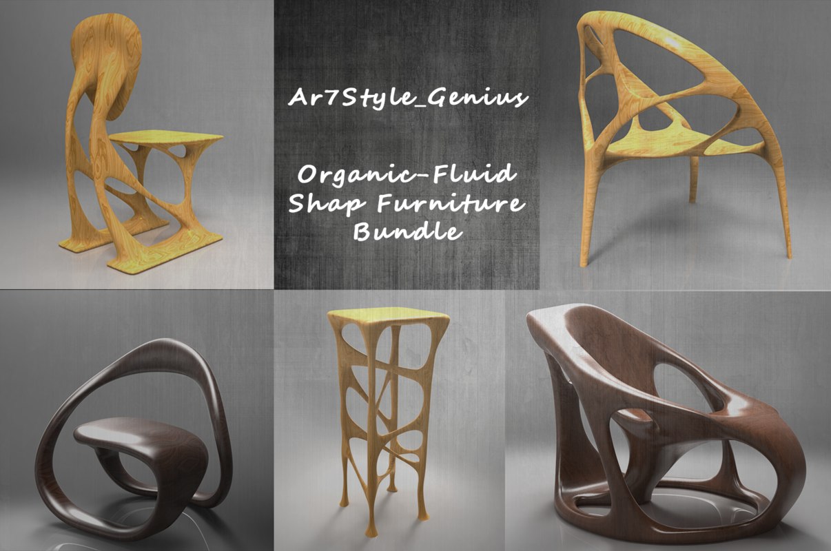 Organic furniture model - TurboSquid 1312842