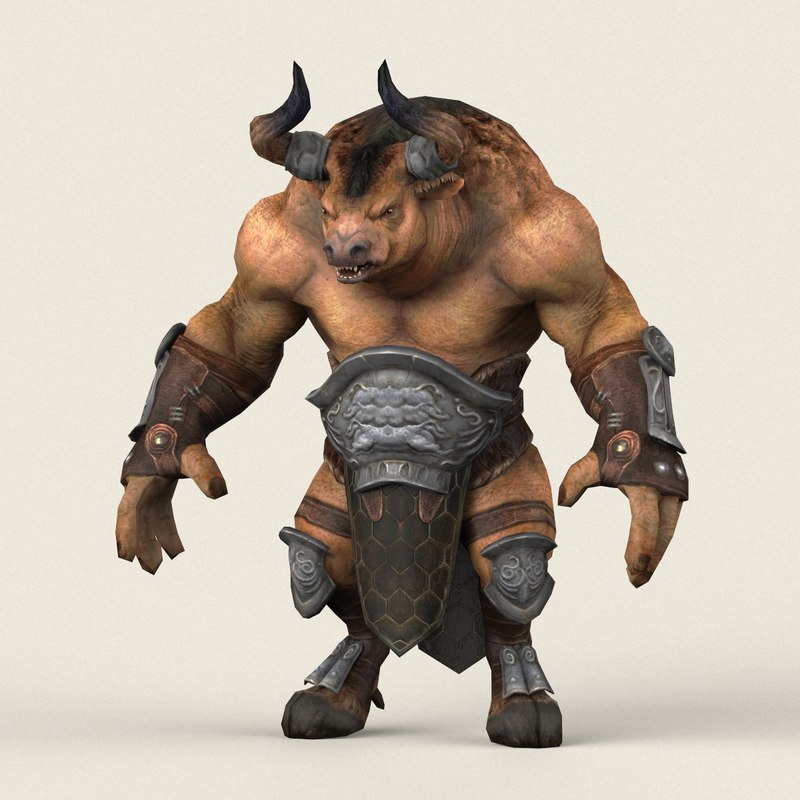 3D model ready fantasy warrior bull - TurboSquid 1313046