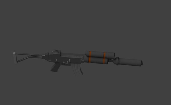 3d Mrs 4 Rifle Model Turbosquid