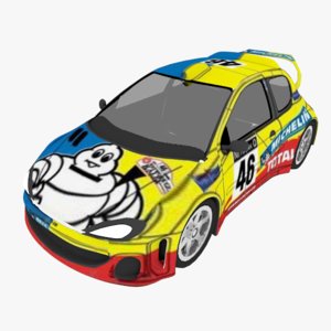 3D model rally car
