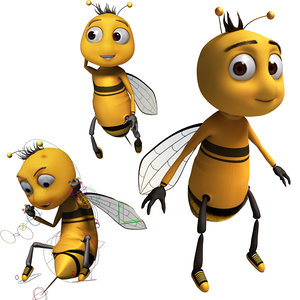 Cartoon Bee 3d Models For Download Turbosquid