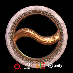 3D ue4 unity metallic model