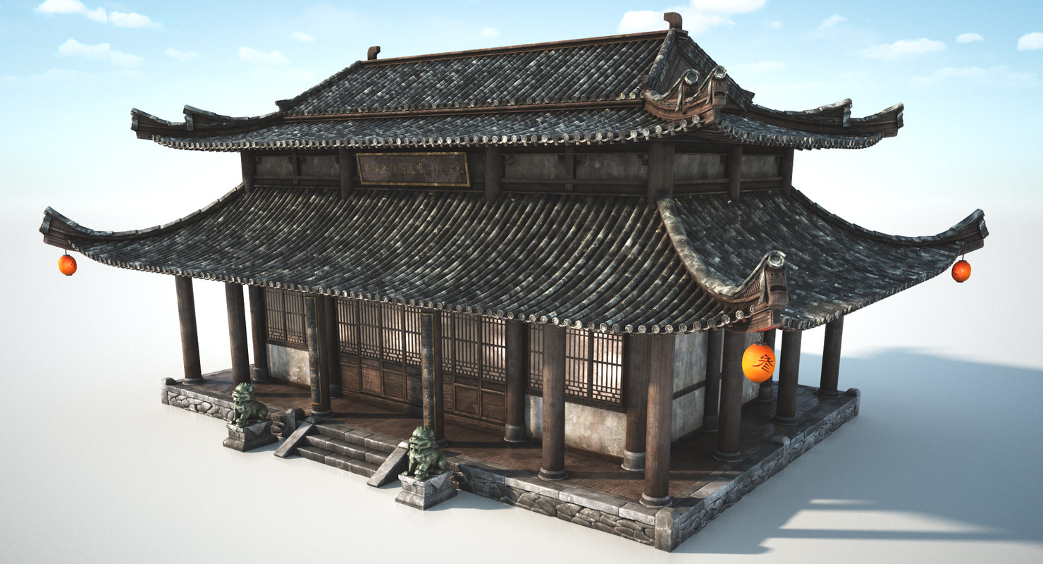 Imperial chinese house model TurboSquid 1313278
