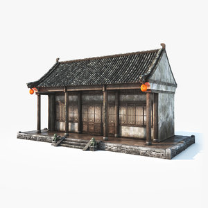 3D chinese house