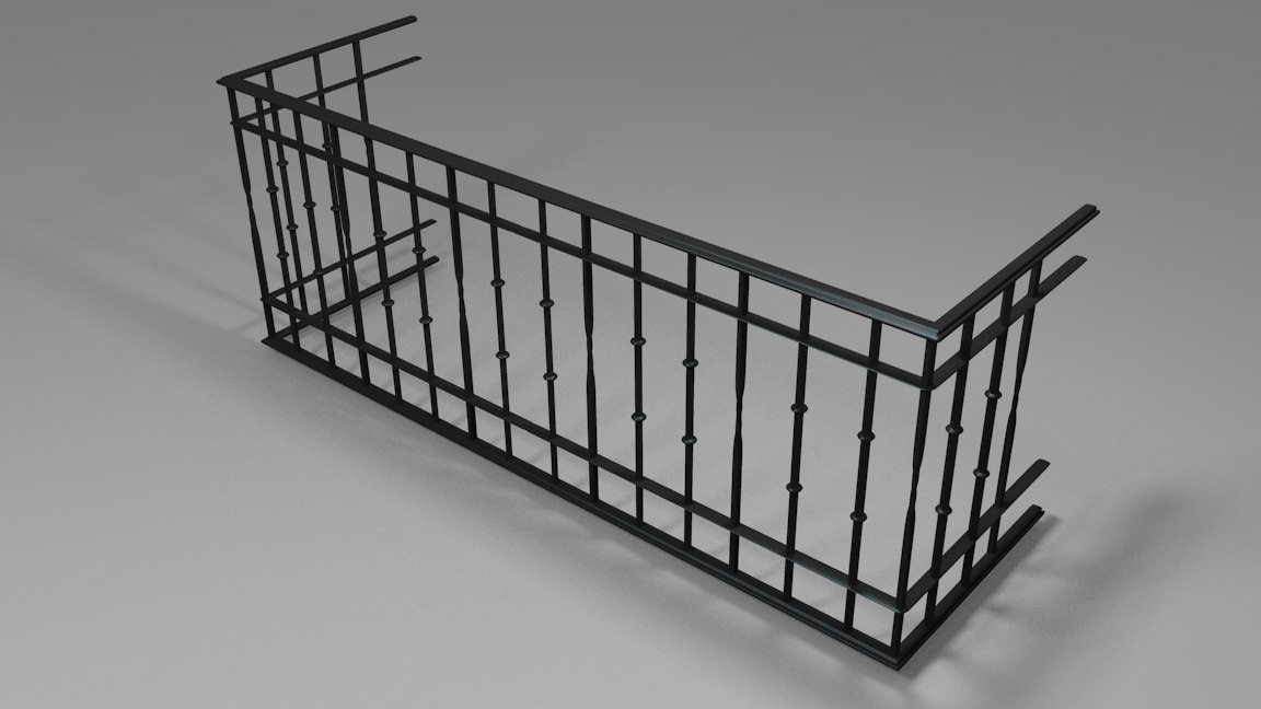 Balcony Railing Design 3d Model Free Download BEST HOME DESIGN IDEAS