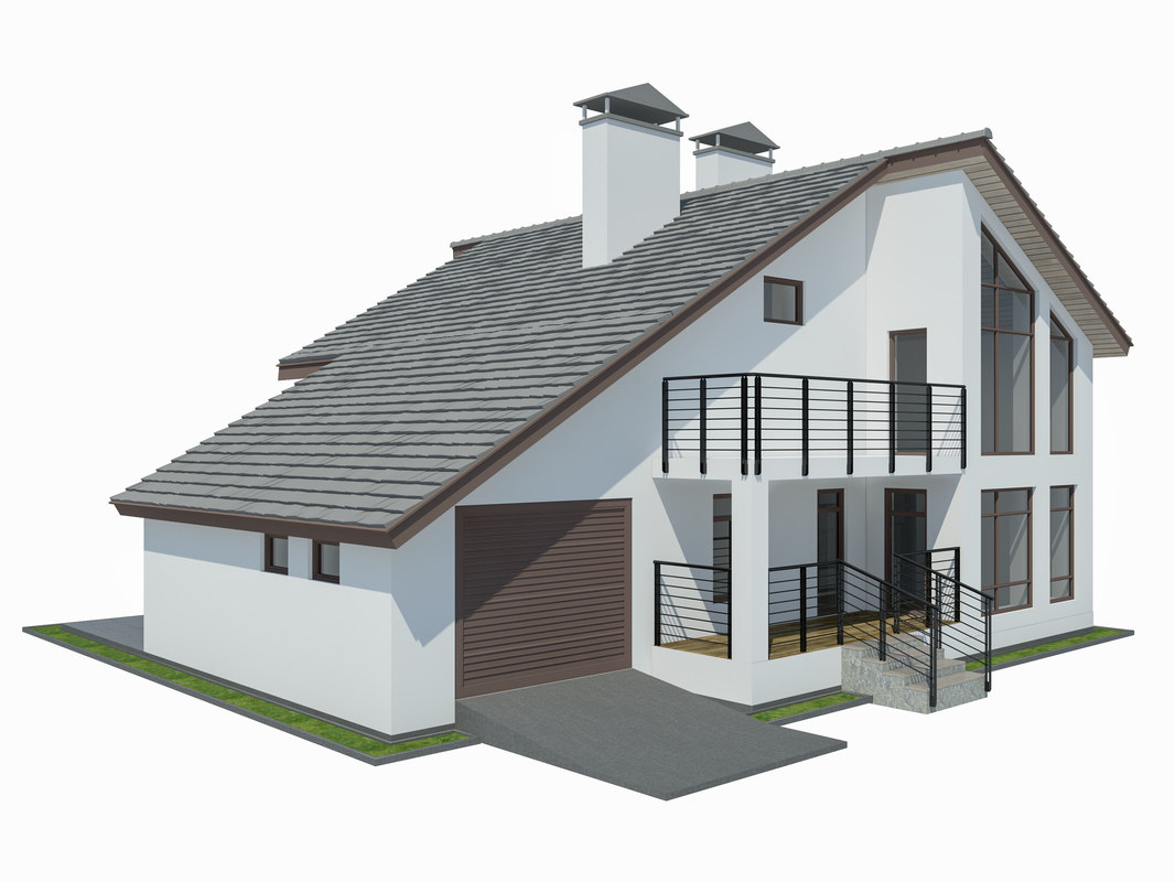 3D model contemporary house - TurboSquid 1313295