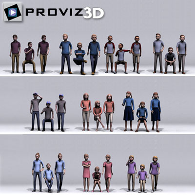 people: children 3D model