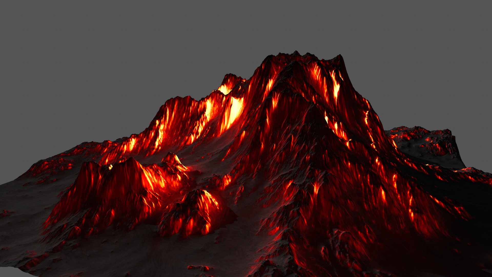 火山3d模型
