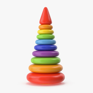 stacking toy 3D model