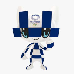 3D tokyo 2020 games mascot