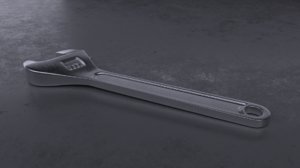 adjustable wrench 3D model