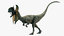 dilophosaurus rigged animation model