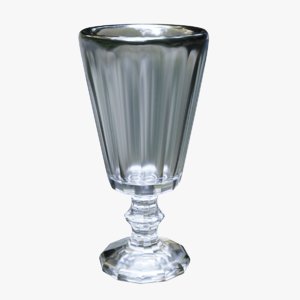 3D model shotglass crystal