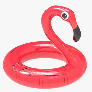 flamingo pool float buoy 3D model