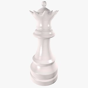 3D model chess pieces queen